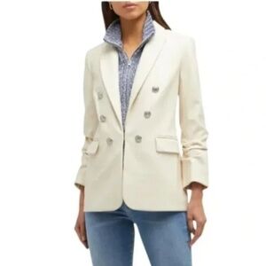 Veronica Beard Beacon Vegan Faux Leather Dickey Jacket Blazer size 2 - Gorgeous